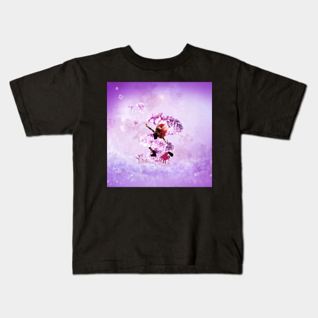 Dancing with flowers Kids T-Shirt by Nicky2342